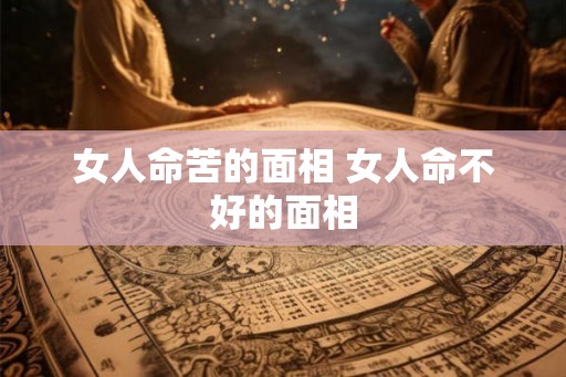 女人命苦的面相 女人命不好的面相