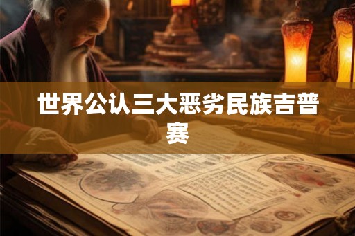 世界公认三大恶劣民族吉普赛