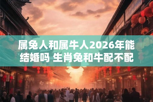 属兔人和属牛人2026年能结婚吗 生肖兔和牛配不配