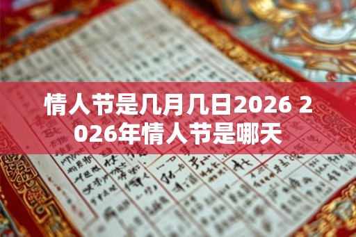 情人节是几月几日2026 2026年情人节是哪天