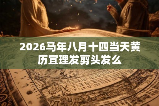 2026马年八月十四当天黄历宜理发剪头发么