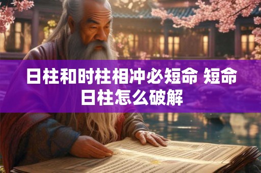 日柱和时柱相冲必短命 短命日柱怎么破解