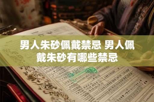 男人朱砂佩戴禁忌 男人佩戴朱砂有哪些禁忌