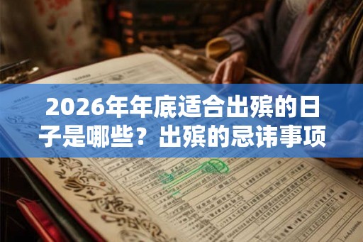 2026年年底适合出殡的日子是哪些？出殡的忌讳事项