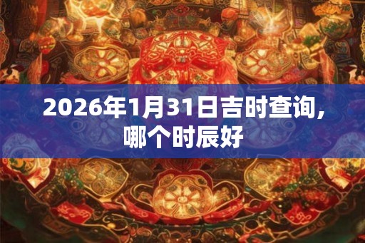 2026年1月31日吉时查询,哪个时辰好