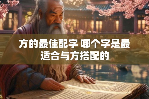 方的最佳配字 哪个字是最适合与方搭配的
