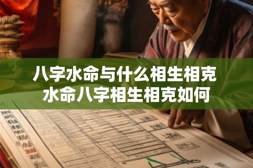 八字水命与什么相生相克 水命八字相生相克如何