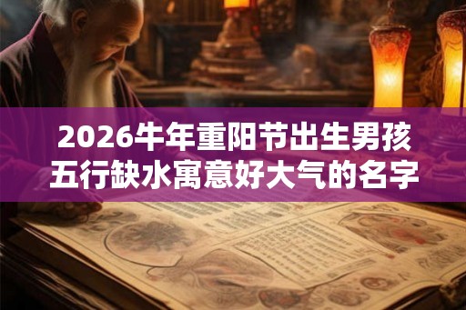 2026牛年重阳节出生男孩五行缺水寓意好大气的名字推荐