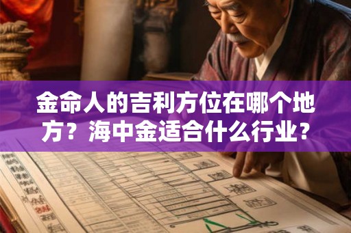 金命人的吉利方位在哪个地方？海中金适合什么行业？