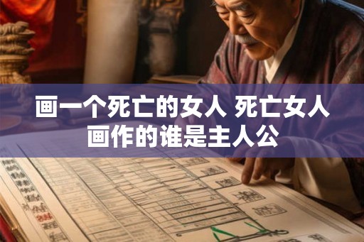 画一个死亡的女人 死亡女人画作的谁是主人公
