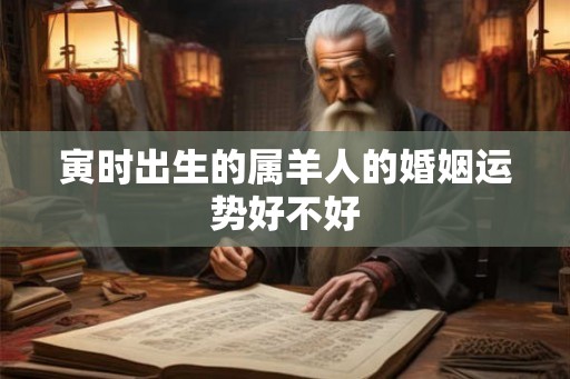 寅时出生的属羊人的婚姻运势好不好 寅时出生的属羊人的婚姻运势好不好