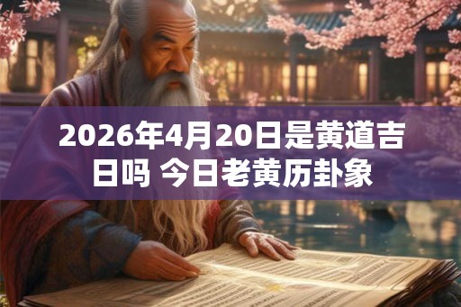 2026年4月20日是黄道吉日吗 今日老黄历卦象