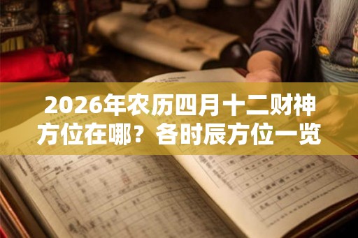 2026年农历四月十二财神方位在哪？各时辰方位一览