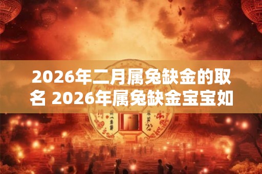 2026年二月属兔缺金的取名 2026年属兔缺金宝宝如何取名