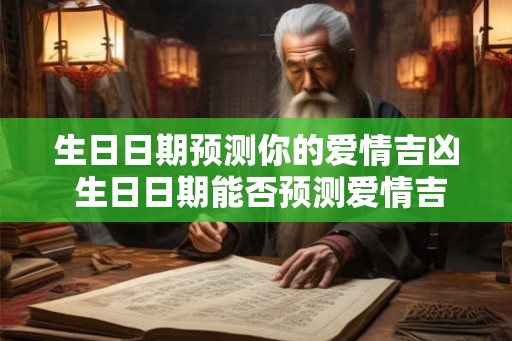 生日日期预测你的爱情吉凶 生日日期能否预测爱情吉凶 生日日期预测你的爱情吉凶 生日日期能否预测爱情吉凶
