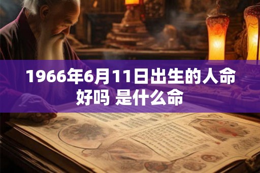 1966年6月11日出生的人命好吗 是什么命