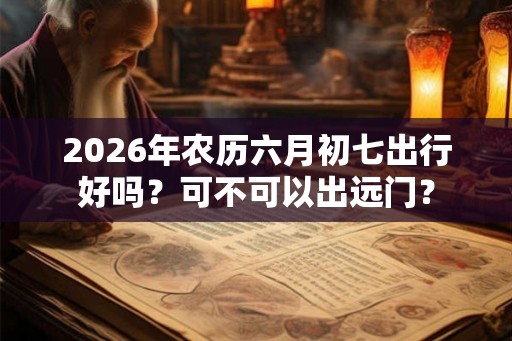 2026年农历六月初七出行好吗？可不可以出远门？