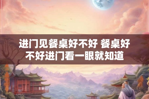 进门见餐桌好不好 餐桌好不好进门看一眼就知道
