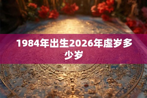1984年出生2026年虚岁多少岁