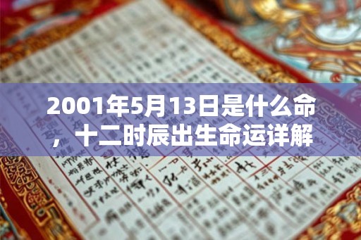 2001年5月13日是什么命，十二时辰出生命运详解