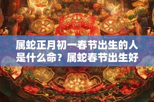 属蛇正月初一春节出生的人是什么命？属蛇春节出生好不好？
