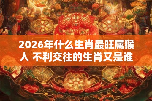 2026年什么生肖最旺属猴人 不利交往的生肖又是谁