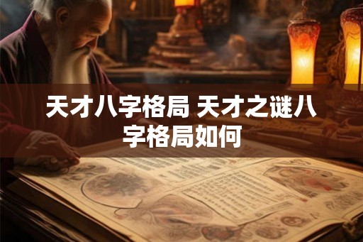 天才八字格局 天才之谜八字格局如何