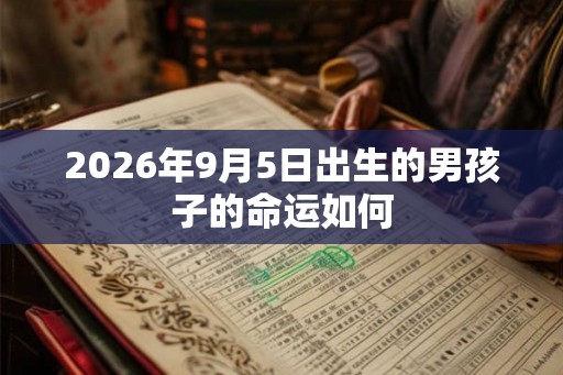 2026年9月5日出生的男孩子的命运如何
