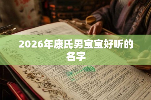2026年康氏男宝宝好听的名字