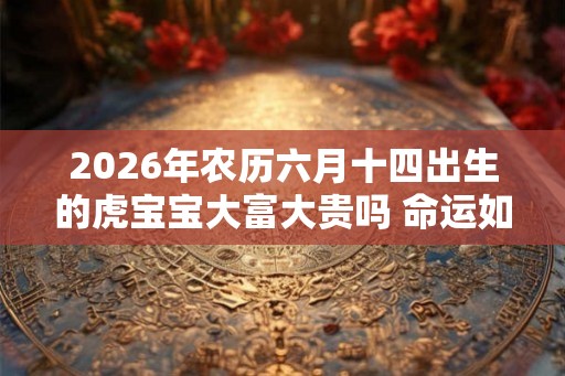 2026年农历六月十四出生的虎宝宝大富大贵吗 命运如何