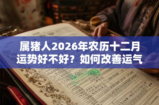 属猪人2026年农历十二月运势好不好？如何改善运气？