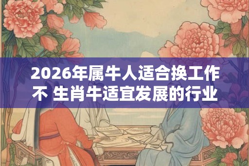 2026年属牛人适合换工作不 生肖牛适宜发展的行业详解