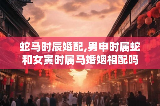蛇马时辰婚配,男申时属蛇和女寅时属马婚姻相配吗 蛇马时辰婚配,男申时属蛇和女寅时属马婚姻相配吗