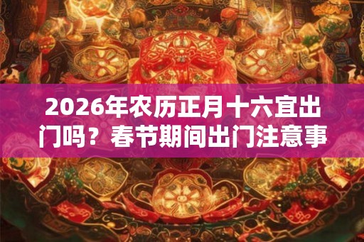 2026年农历正月十六宜出门吗？春节期间出门注意事项！