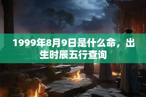 1999年8月9日是什么命,出生时辰五行查询 1999年8月9日是什么命,出生时辰五行查询