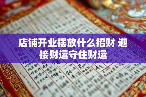 店铺开业摆放什么招财 迎接财运守住财运