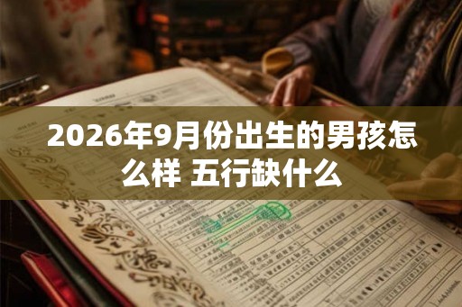2026年9月份出生的男孩怎么样 五行缺什么 2026年9月份出生的男孩怎么样 五行缺什么