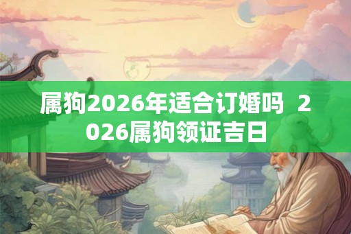 属狗2026年适合订婚吗  2026属狗领证吉日