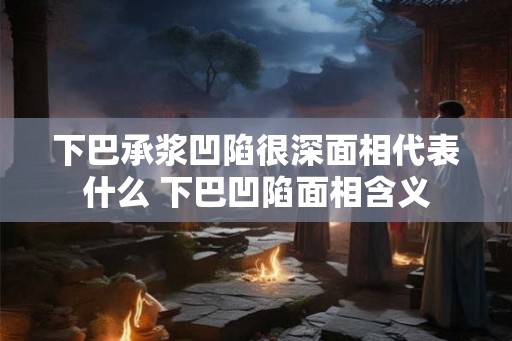 下巴承浆凹陷很深面相代表什么 下巴凹陷面相含义 下巴承浆凹陷很深面相代表什么 下巴凹陷面相含义