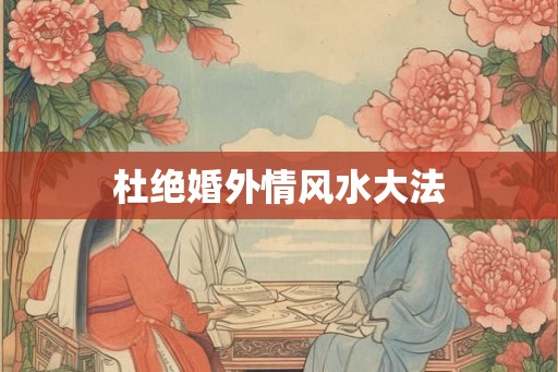 杜绝婚外情风水大法