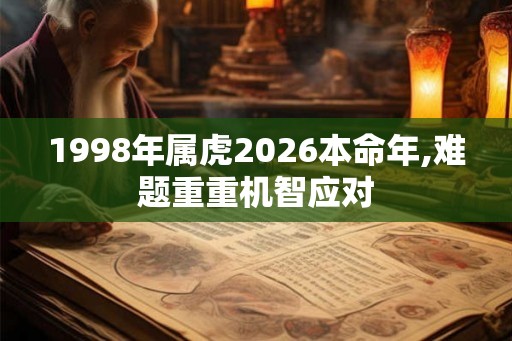 1998年属虎2026本命年,难题重重机智应对