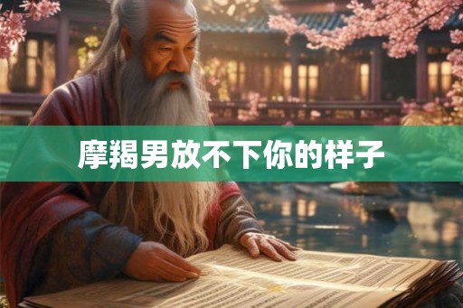 摩羯男放不下你的样子
