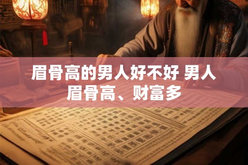 眉骨高的男人好不好 男人眉骨高、财富多