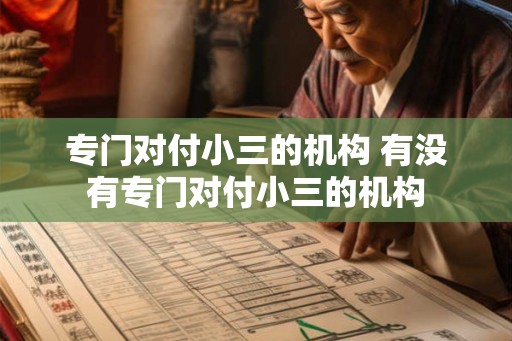 专门对付小三的机构 有没有专门对付小三的机构