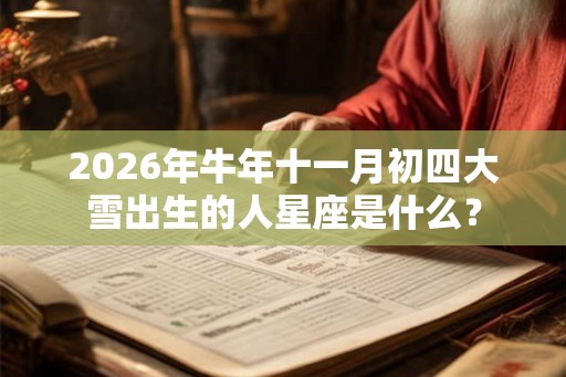 2026年牛年十一月初四大雪出生的人星座是什么? 2026年牛年十一月初四大雪出生的人星座是什么?