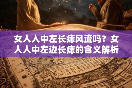 女人人中左长痣风流吗?女人人中左边长痣的含义解析 女人人中左长痣风流吗?女人人中左边长痣的含义解析