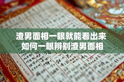 渣男面相一眼就能看出来 如何一眼辨别渣男面相
