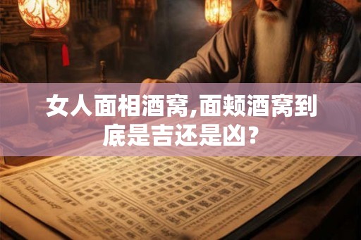 女人面相酒窝,面颊酒窝到底是吉还是凶？