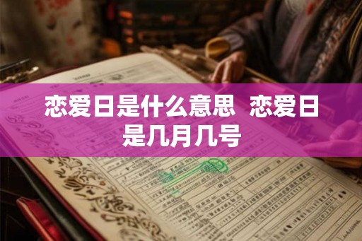 恋爱日是什么意思 恋爱日是几月几号 恋爱日是什么意思 恋爱日是几月几号