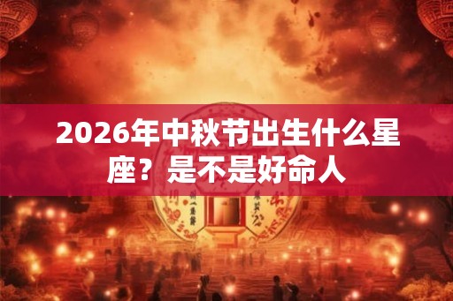 2026年中秋节出生什么星座？是不是好命人